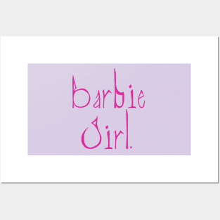 Gothy Barbie Logo (Pink) Posters and Art